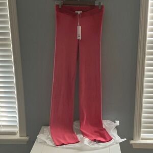 Cotton Citizen Bold Ombré  Red Ribbed Pants